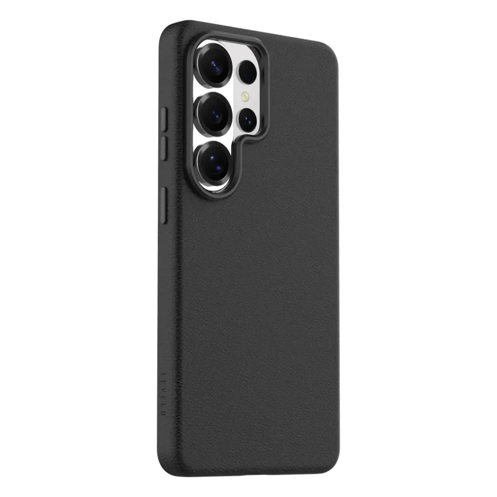 levelo Preu Full-leather Magsafe Case for S26 Ultra - Black