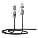 Levelo Edinburgh Smart Charge & Sync Cable - Gray