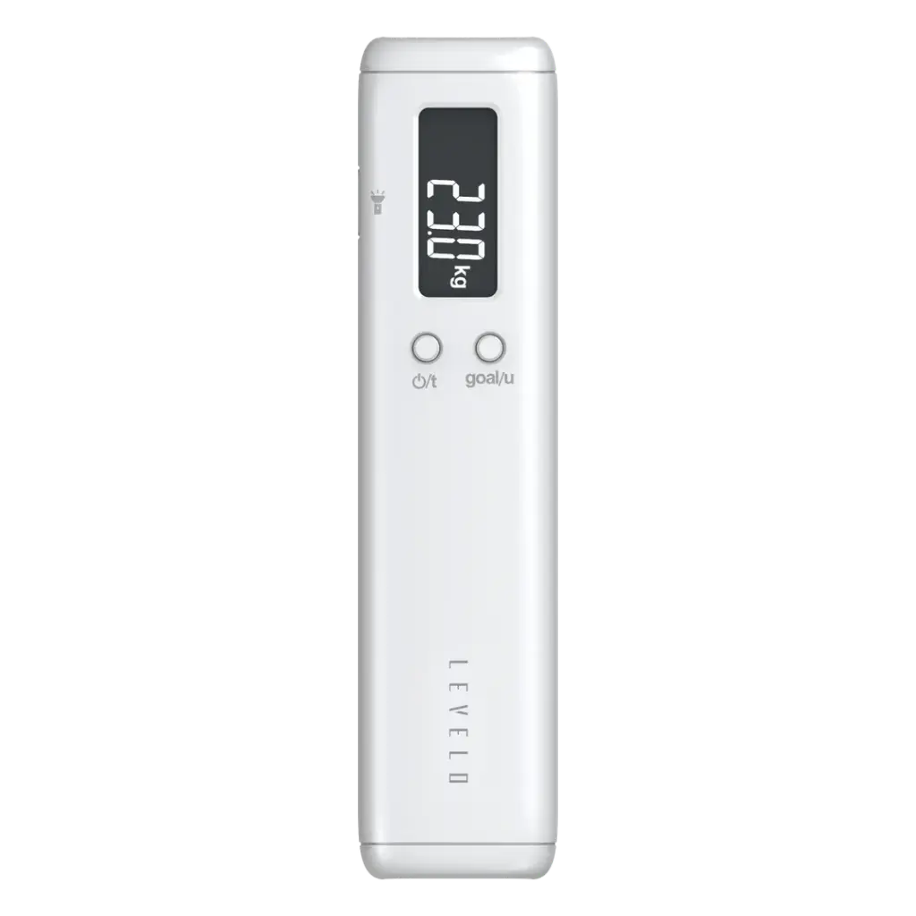 Levelo Arix Digital Luggage Scale with Built-In Flashlight - White