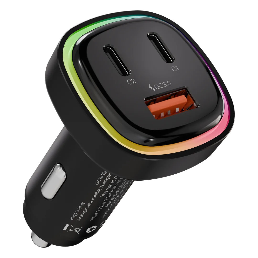 Levelo Statique 66W Car Charger - Black