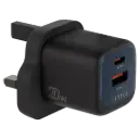 Levelo Vero GaN Double Port Adapter 20W - Black / Blue