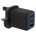 Levelo Vero GaN Double Port Adapter 65W - Black / Blue