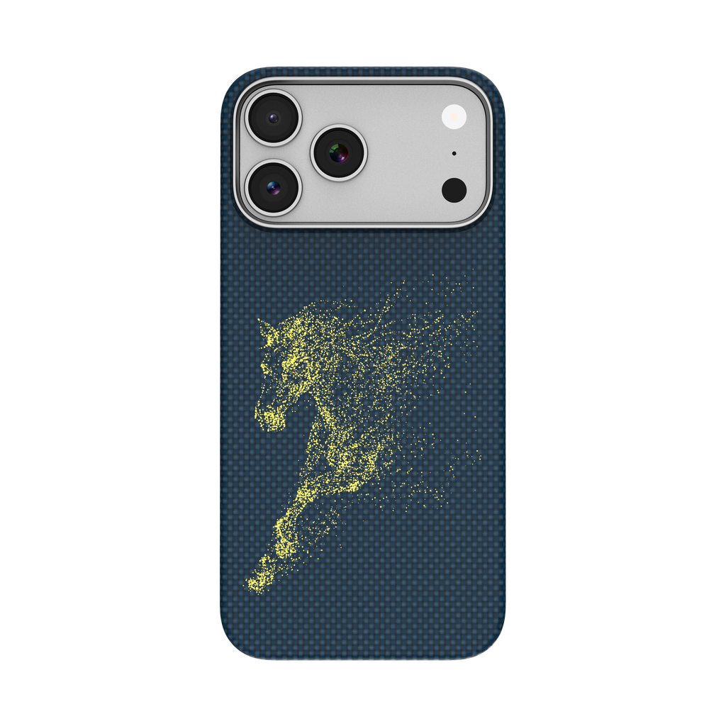 Levelo Sergei Beverly Horse Kevlar Case for iPhone 18/17 Pro / Pro Max