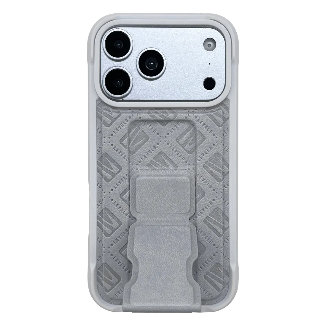 Levelo Morphix Vallo MagSafe Faux Leather GripStand Case for iPhone 18/17 Series