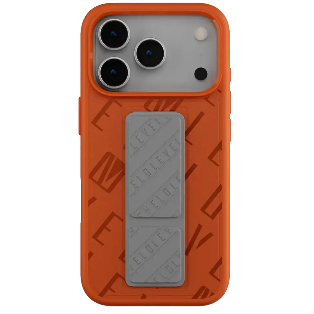 Levelo Morphix Vallo Faux Leather Gripstand Case for iPhone 17 Pro/Pro Max