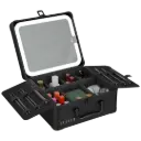 Levelo Elite Makeup Box Organizer with Mirror - Black