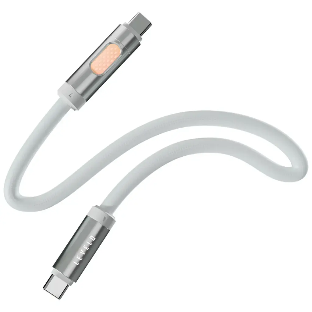 كابل ليفيلو إيسينس كورد Type-C إلى Type-C 100W مع وظيفة العطر - أبيض