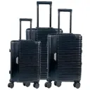 Levelo Travelo Aluminum & PC Luggage Set - Metallic Black 