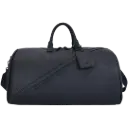Levelo Carryall PU Leather Duffle Bag - Black