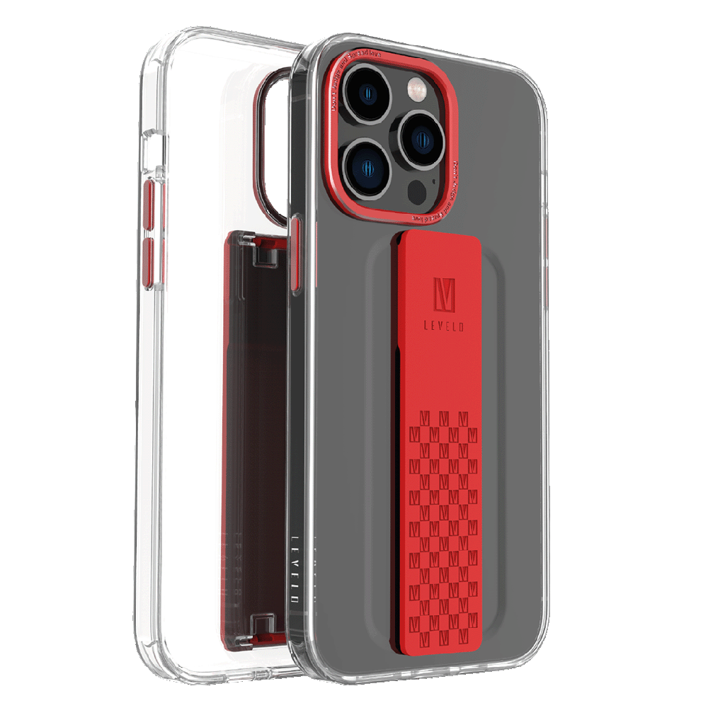 Levelo Graphia IMD Clear Case with Extra Grip For iPhone 14 Series