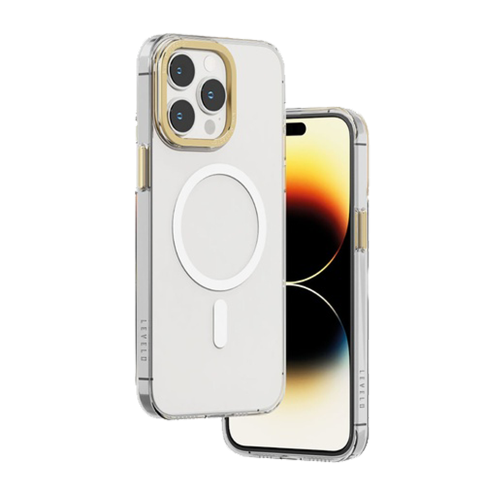 Levelo MagSafe Sensa Clear Back Case For iPhone 14 Series