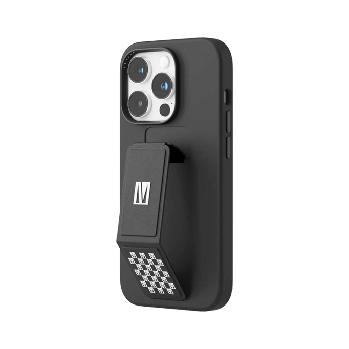 Levelo Morphix Silicone Case With Leather Grip iPhone 14 Pro Max