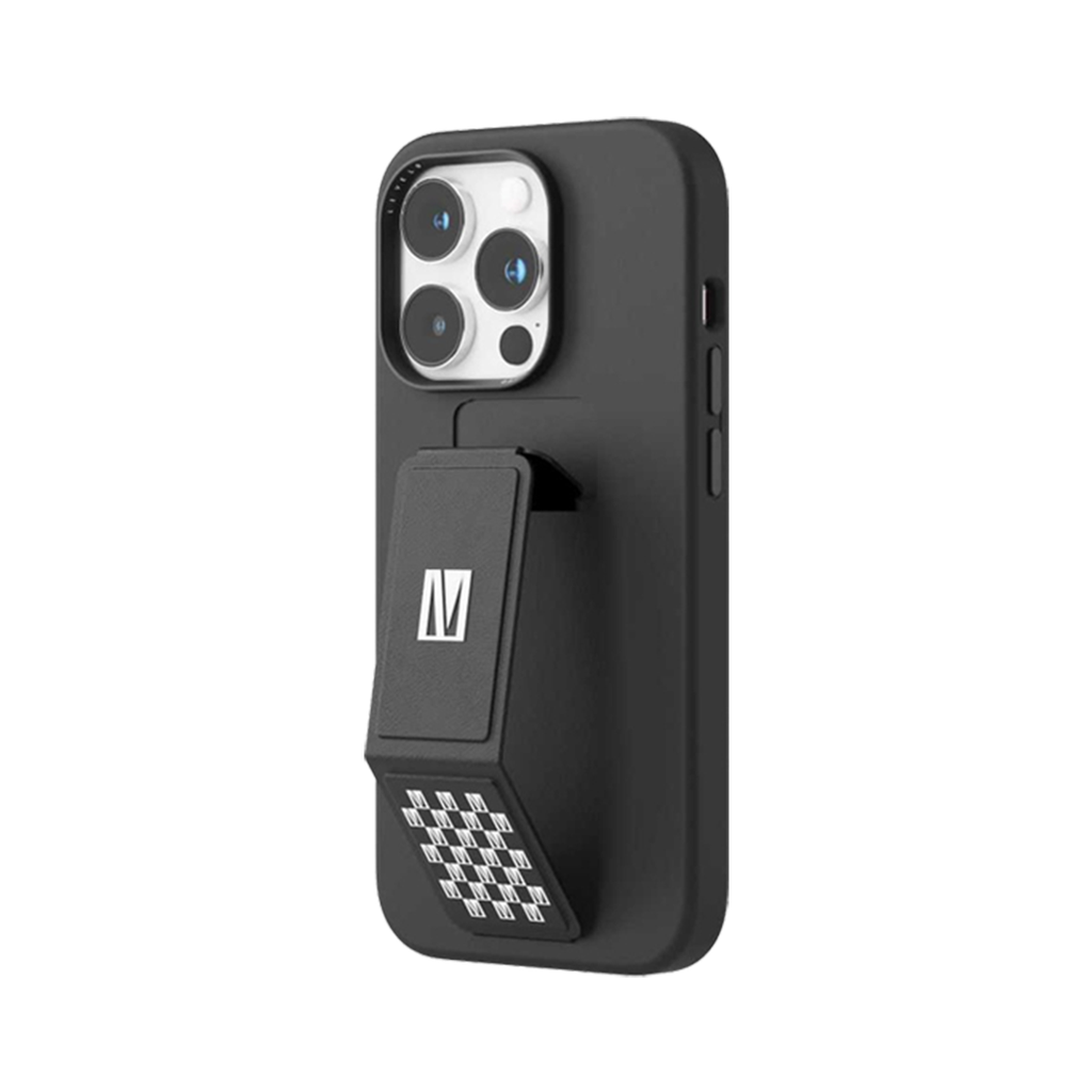 Levelo Morphix Silicone Case With Leather Grip iPhone 14 Pro