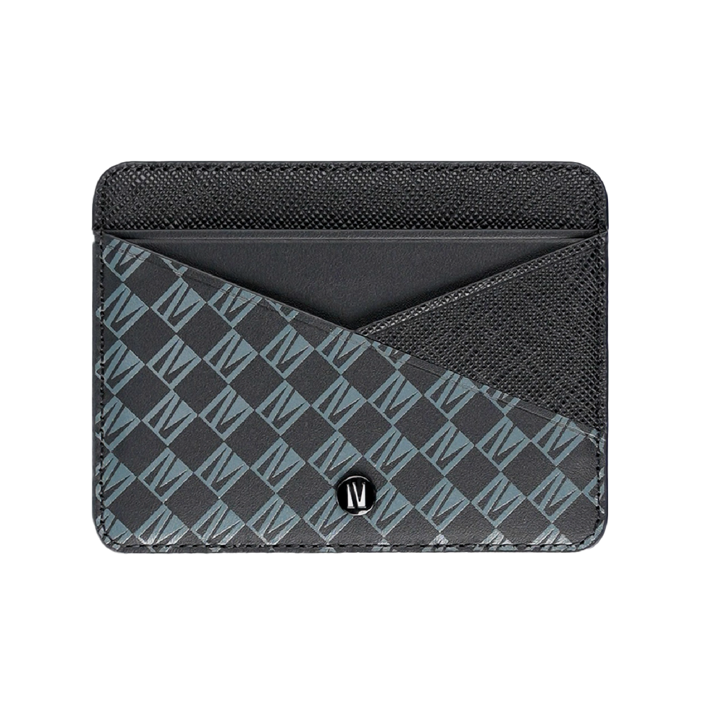 Levelo Tuxedo Monogram Leather Wallet