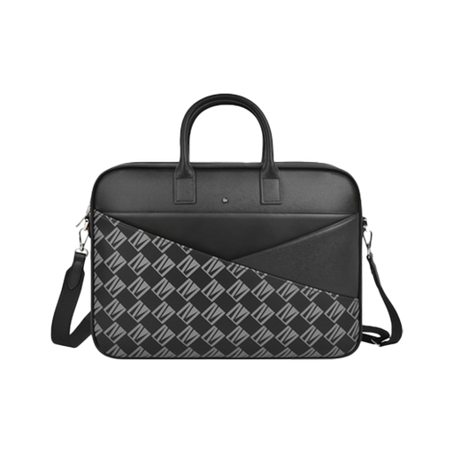 Belfort Saffiano Laptop Bag with LVL Signature Logo