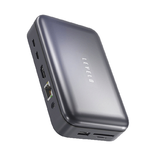 Levelo Versaport 10 in 1 Storage Docking Station with 10Gbps Data Transfer Speed
