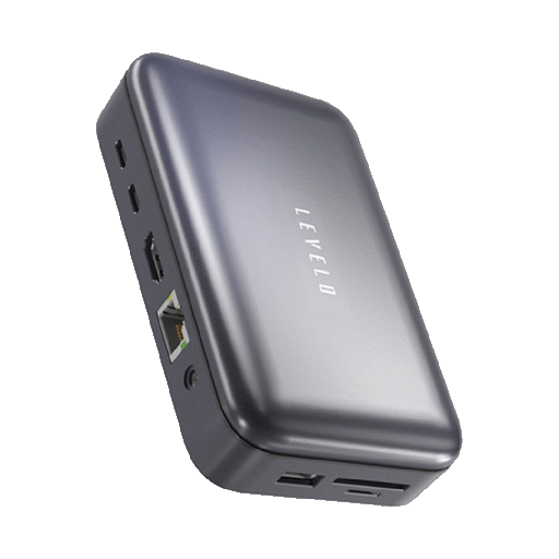 Levelo Versaport 10 in 1 Storage Docking Station with 10Gbps Data Transfer Speed