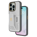 Levelo Morphix Gripstand Case With Cardholder For iPhone 15Pro/Pro Max - Grey