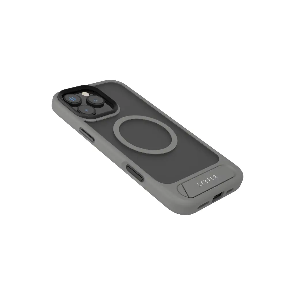 Levelo Matteo Case with Bottom Stand Grip for iPhone 16 ProMax / Pro