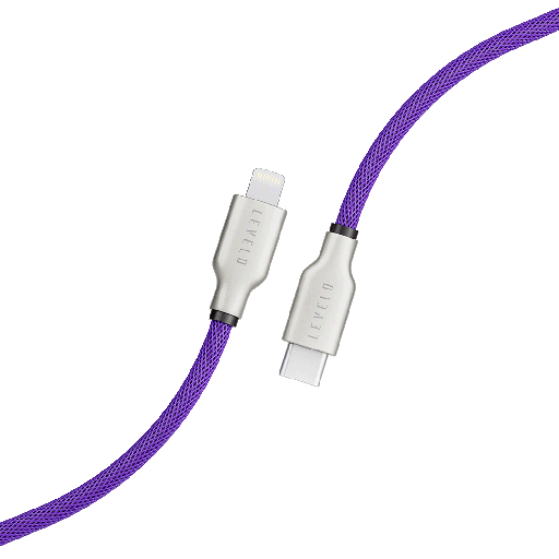 Braided USB-C to Lightning Cable 1.1m (Deep Purple)