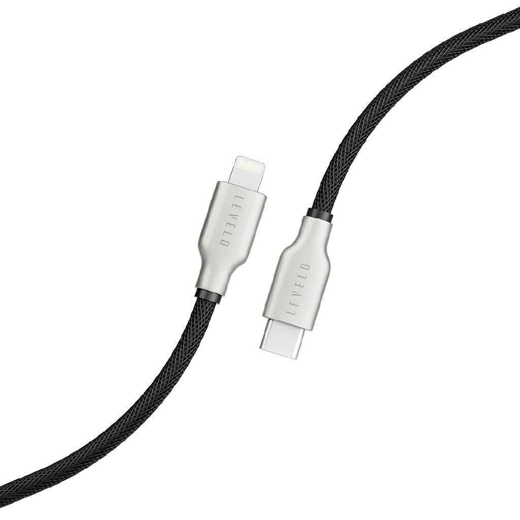 Levelo Braided USB-C to Lightning Cable 1.1m