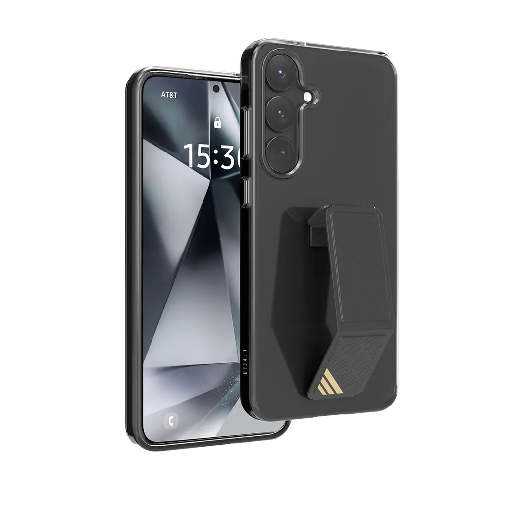 Levelo Morphix Clara Grip Case for Samsung s25 Plus - Black