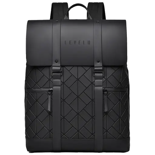 [LVLCAENTBBK] Levelo Caen Travel Backpack - Black