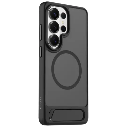 [LVLMTOS26UBK] حافظة Levelo Matteo Hybrid Kickstand لـ S26 Ultra - أسود