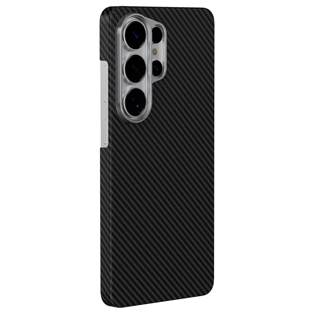 Levelo Sergei 1500D Aramid Fiber Case for S26 Ultra - Black