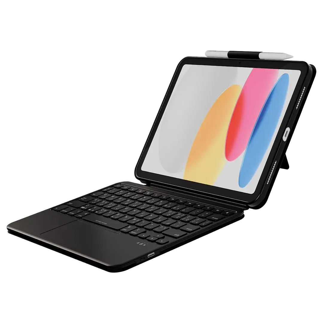 Levelo Aerolite Portable Handbag Keyboard Case for iPad 10.9" 10th Generation & iPad A16 11" 11th Generation - Black