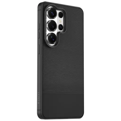 levelo Cuir Leather Hybrid Case for S26 Ultra- Black - product