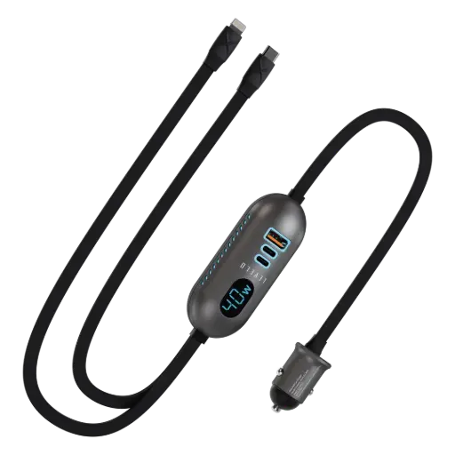 [LVLPLXCC84WGY] Levelo Polix 84W Fast Car Charger - Gray