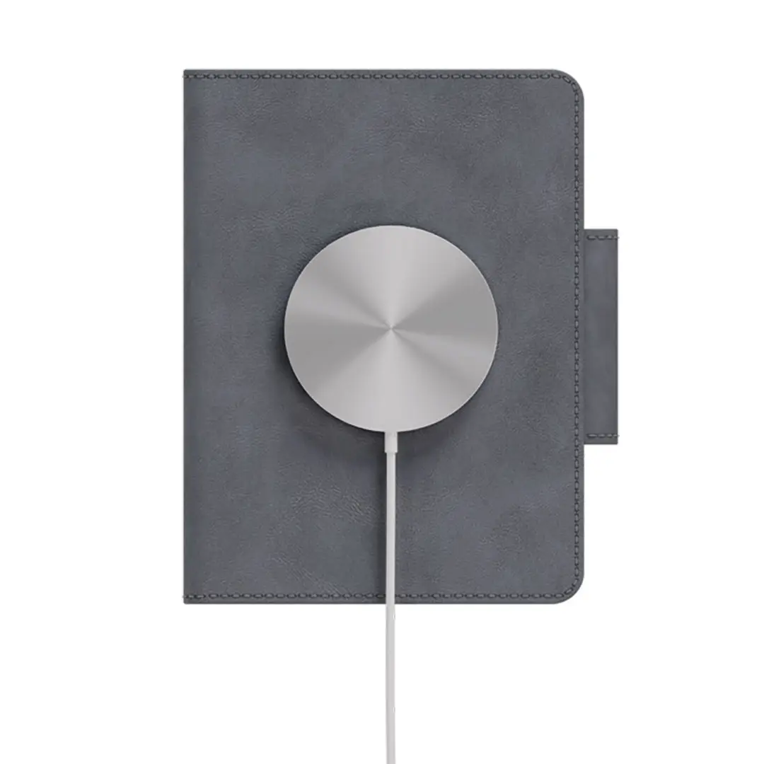 [LVLHBRPHFMGY] Levelo Harbor Passport Holder with Find My Tracker – Grey