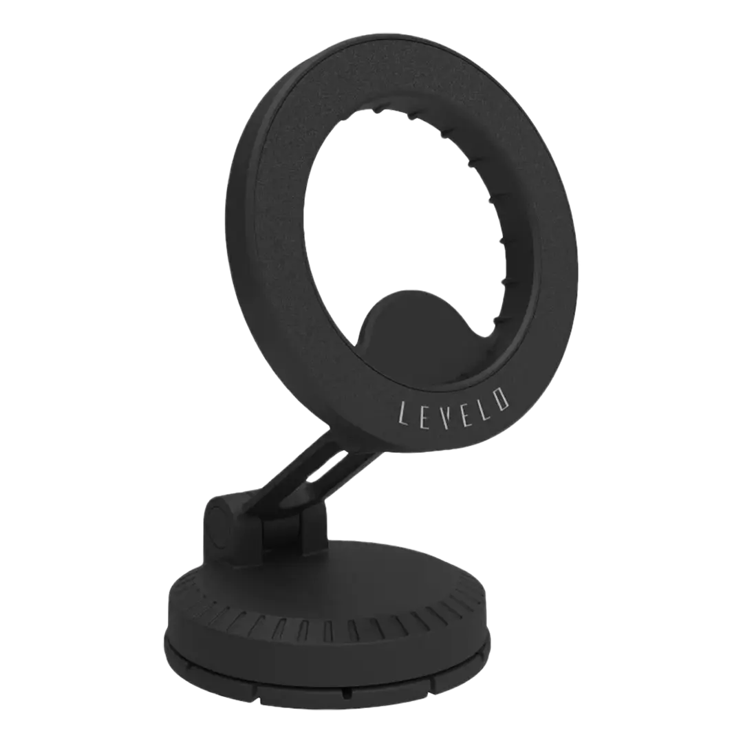 [LVL-GRIPTON-OBK] Levelo Gripton MagSafe Car Phone Holder - Onyx Black