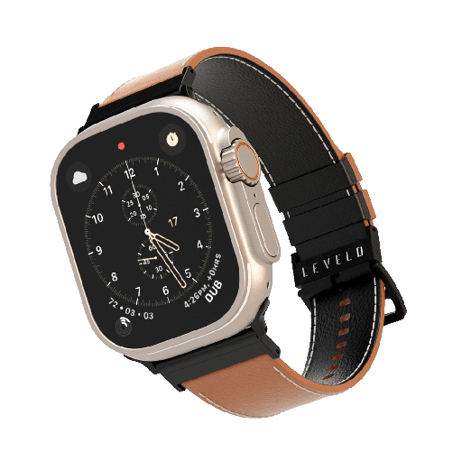 [LVLWS49BKBR] Montre Leather Watch Strap