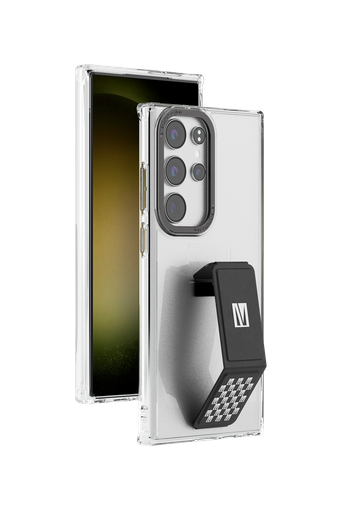 Levelo Morphix Clara Leather Grip Stand Samsung S23 Series Case