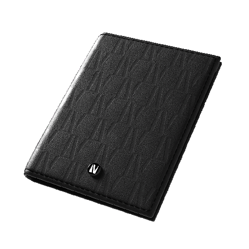 [LVLBFDPOBK] Levelo Bifold Genuine Leather With Debossed Logo Pocket Organizer
