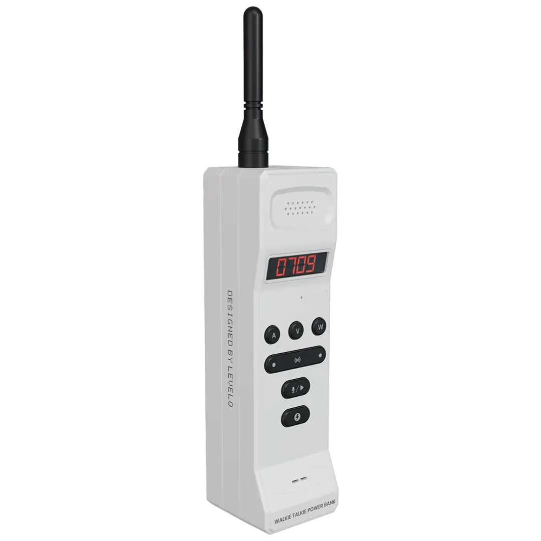 Levelo Revolt 20000mAh Walkie Talkie Power Bank - White - product