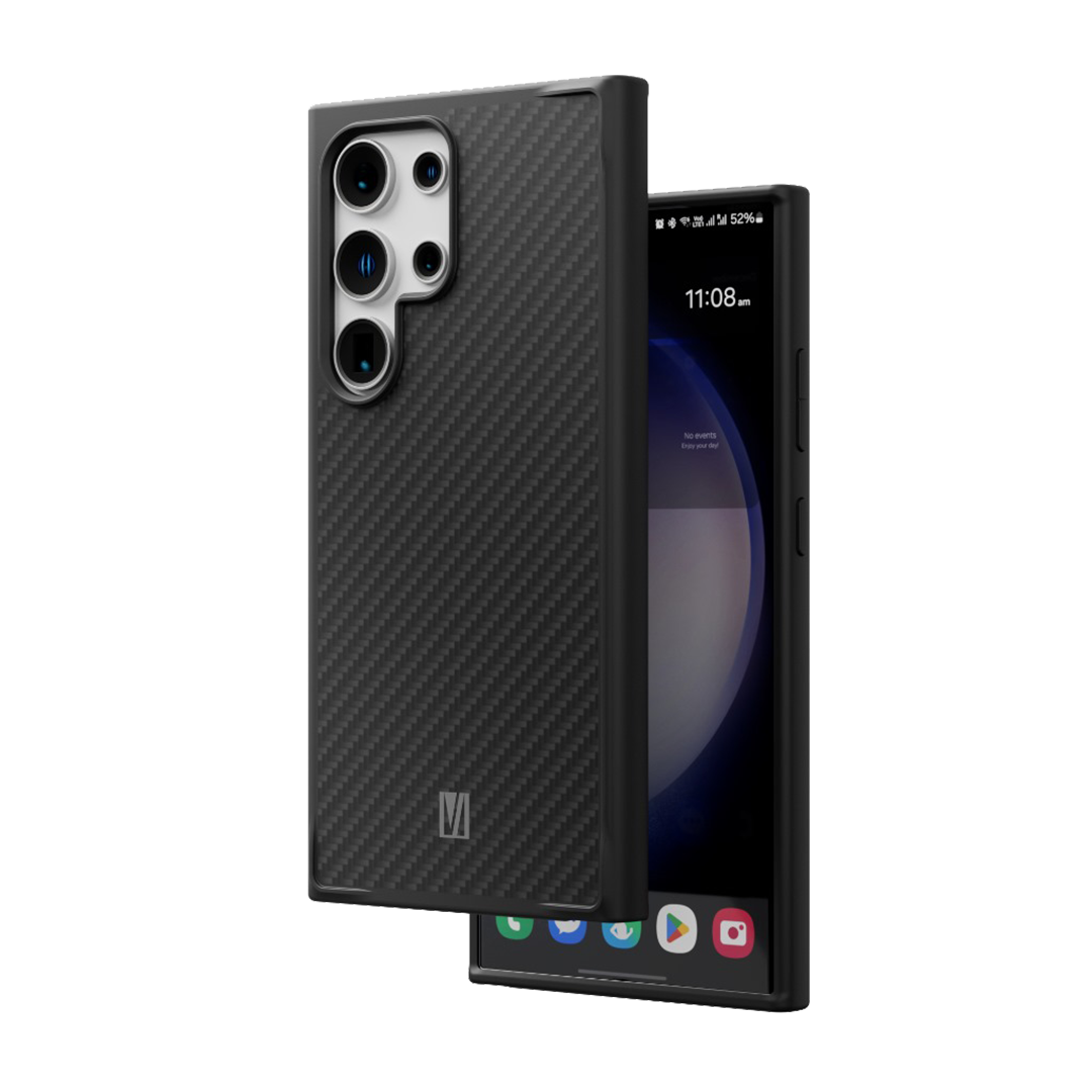 Levelo Ox Carbon Case For Samsung S24 Ultra - Carbon Black