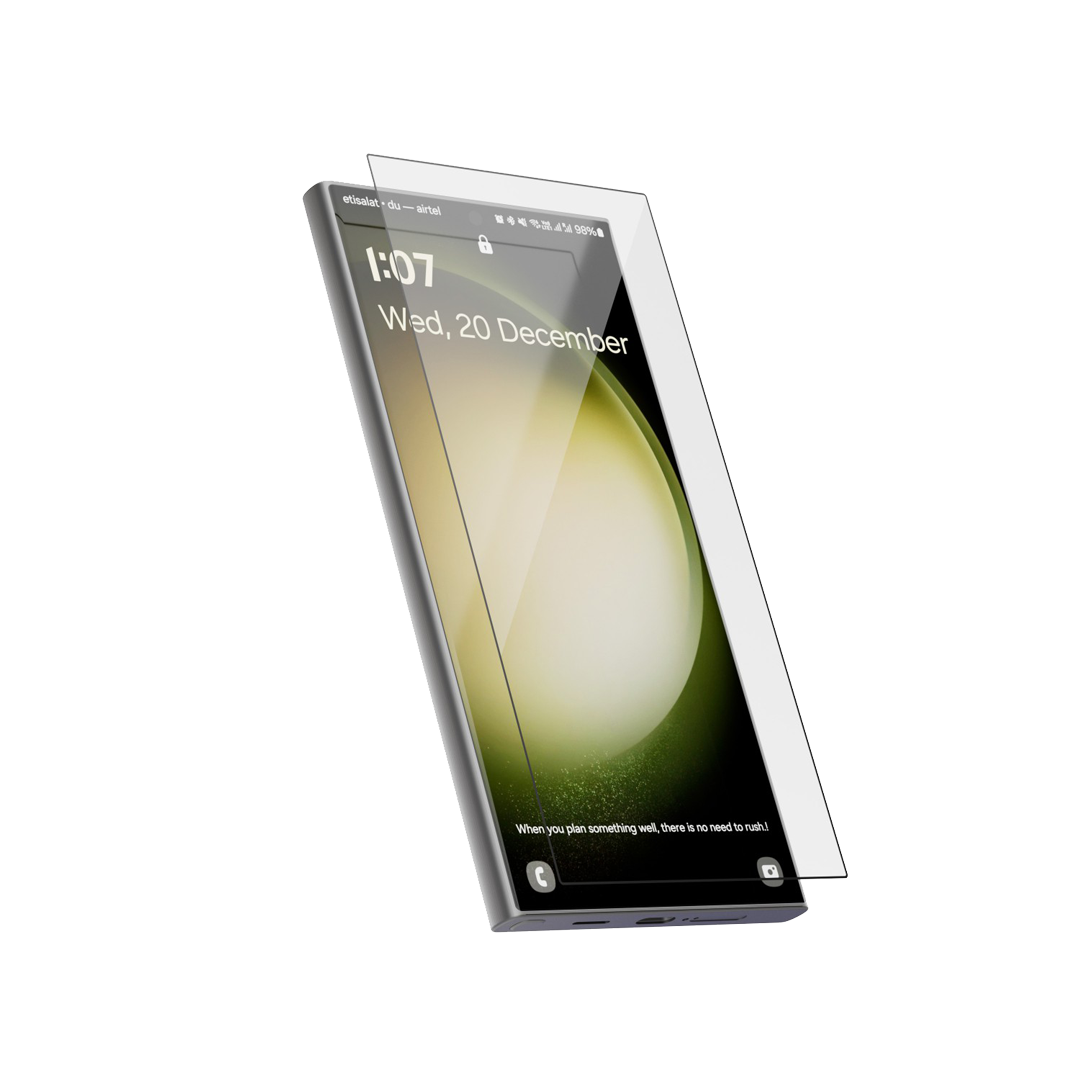 Levelo 3D Curved High Silicon Aluminum Glass HD Screen Protector For Samsung S24 Ultra 