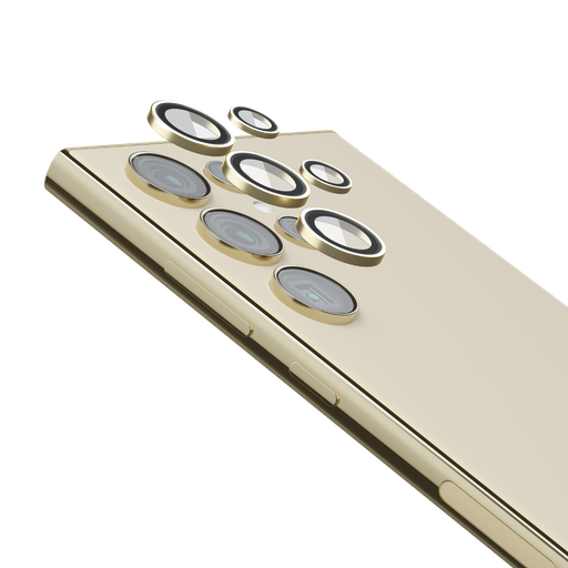 [LVLQSS24UTTG] Levelo Quint Camera Lens For Samsung S24 Ultra - Titanium Gold
