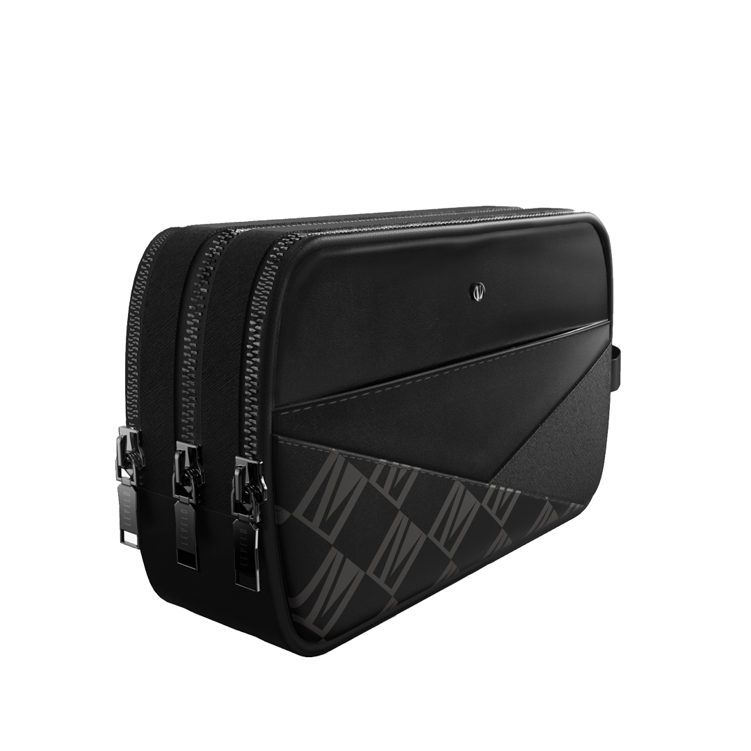 Levelo Poche Pouch With LVL Signature Logo - Black