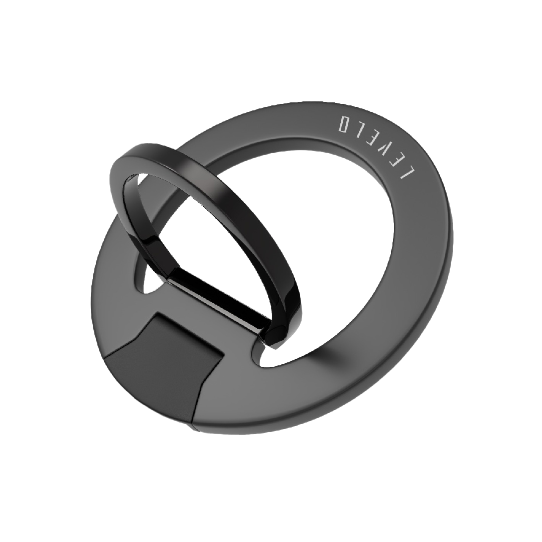 Levelo Gia Magsafe Phone Ring Holder & Mount - Black