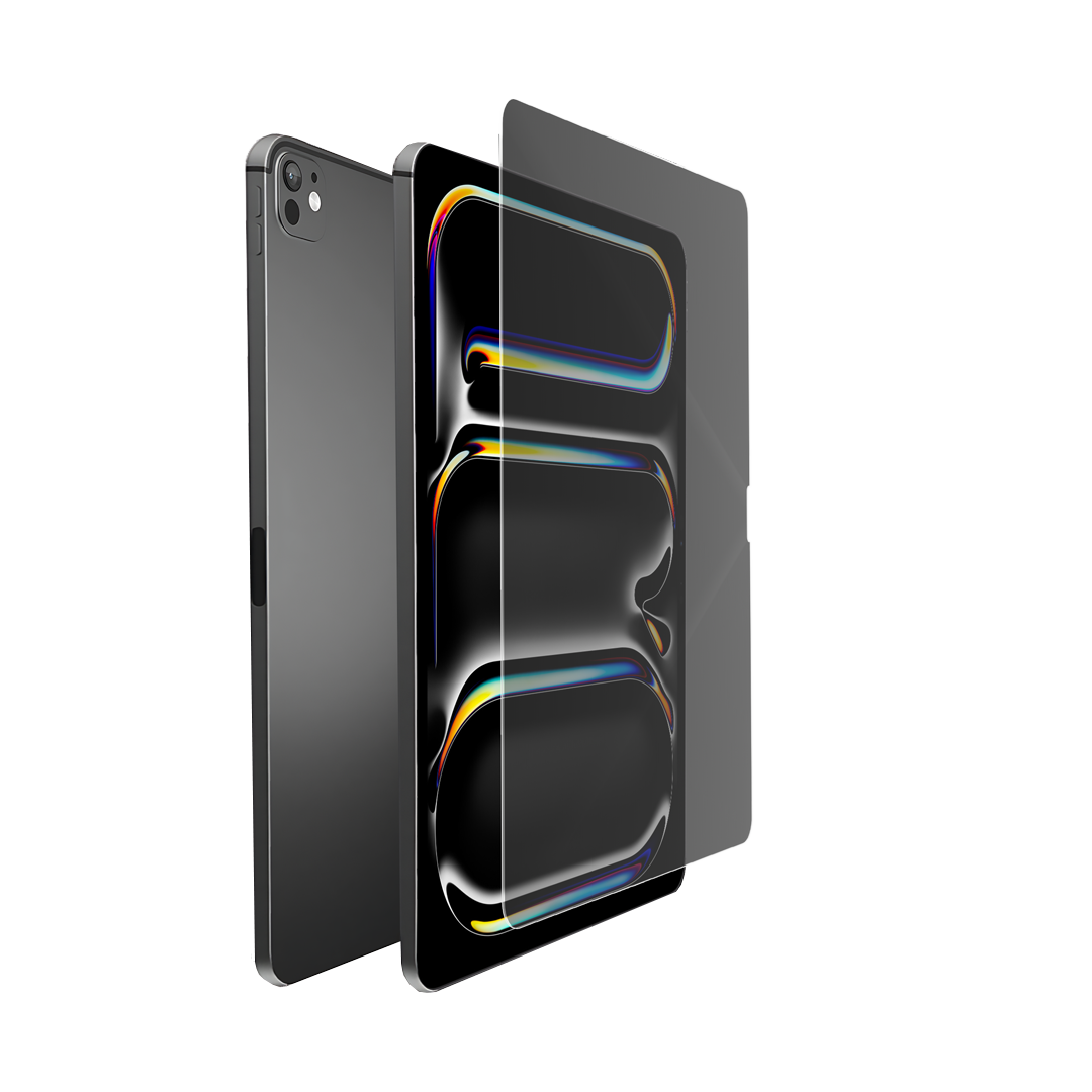 Levelo High Silicone Aluminum Glass Privacy Screen Protector for iPad 13" 2024 Series