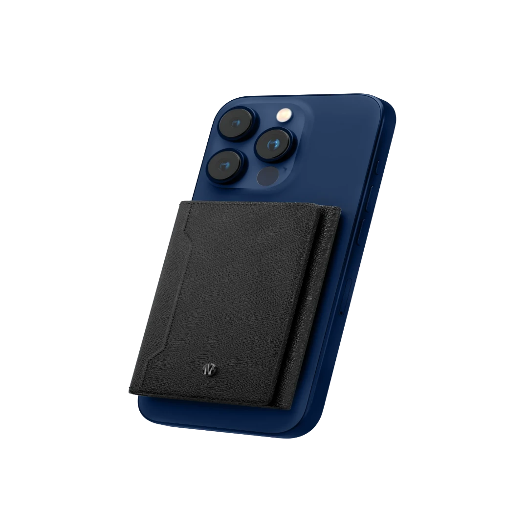 Levelo Mitte 8 in 1 MagSafe Wallet - Black