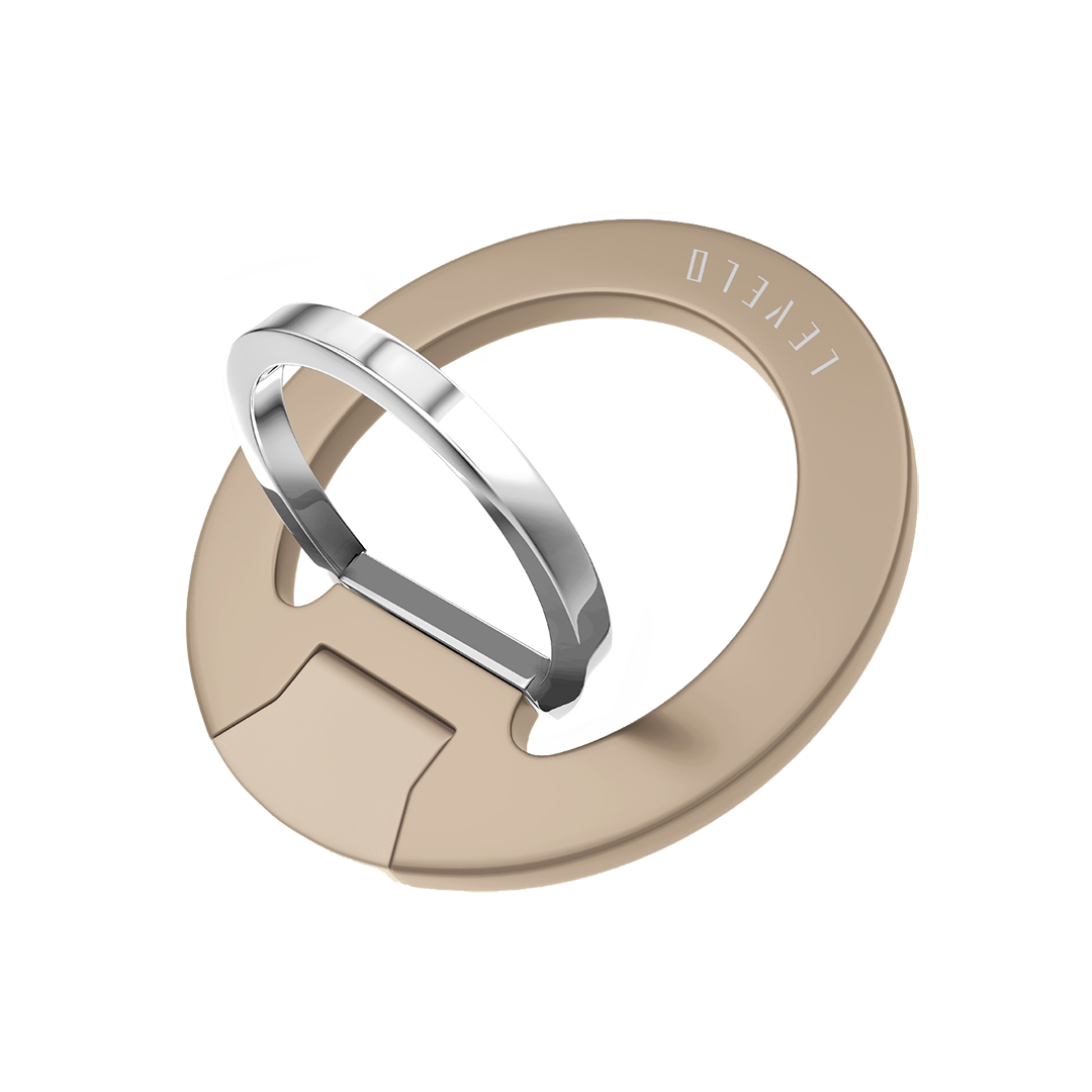 Levelo Gia Magsafe Phone Ring Holder & Mount - Desert Titanium
