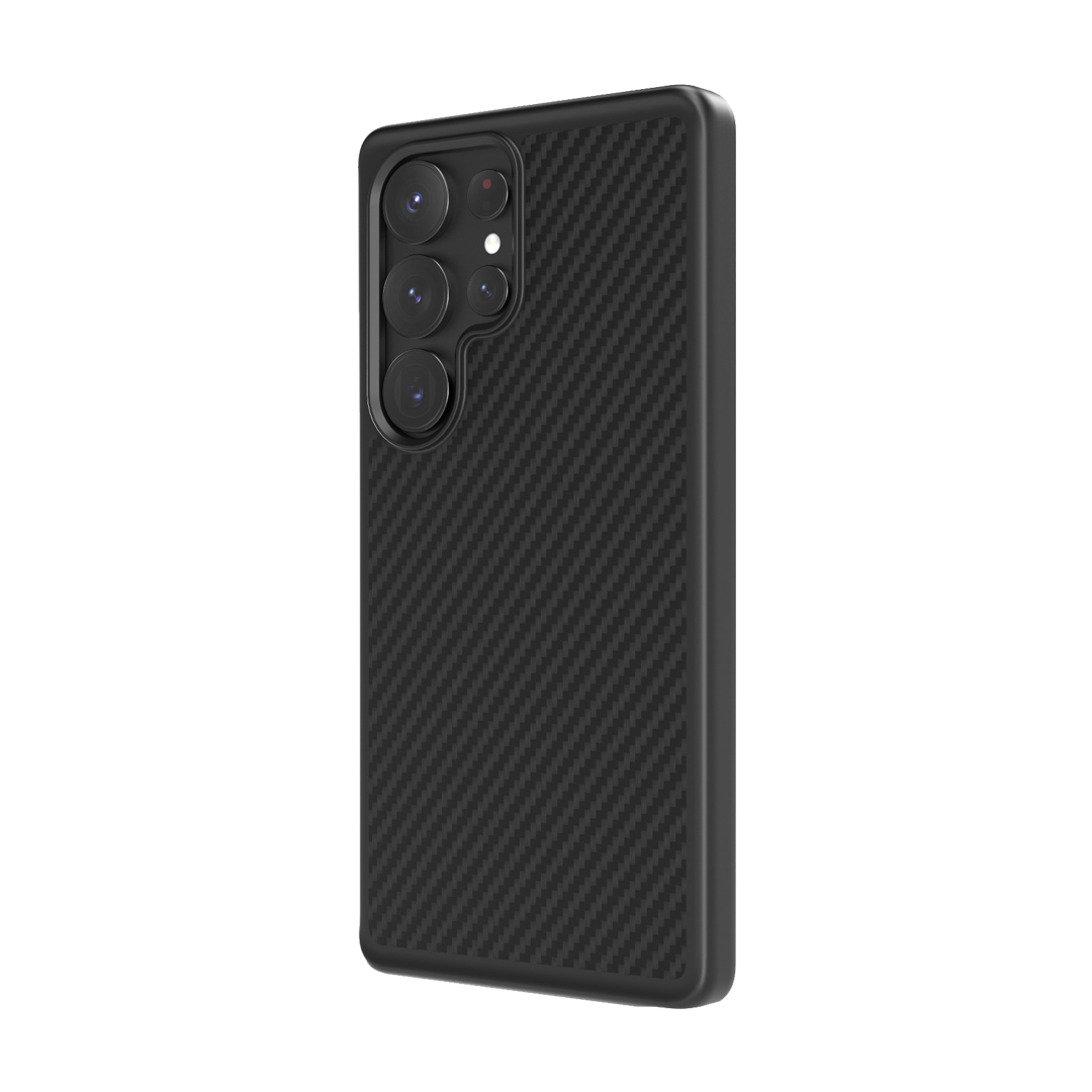 Levelo OX Carbon Case for Samsung S25 Ultra - Black