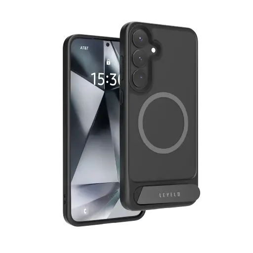 Levelo Matteo with Bottom Stand Grip Case for Samsung S25 Plus / Ultra