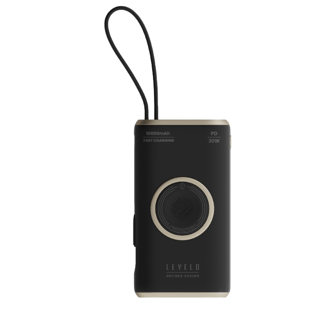 Levelo Roma 10000mAh Power Bank With Integrated Cable & Apple Watch Charger