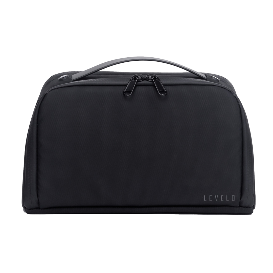 Levelo Oslo Pouch & Toiletry Bag - Black